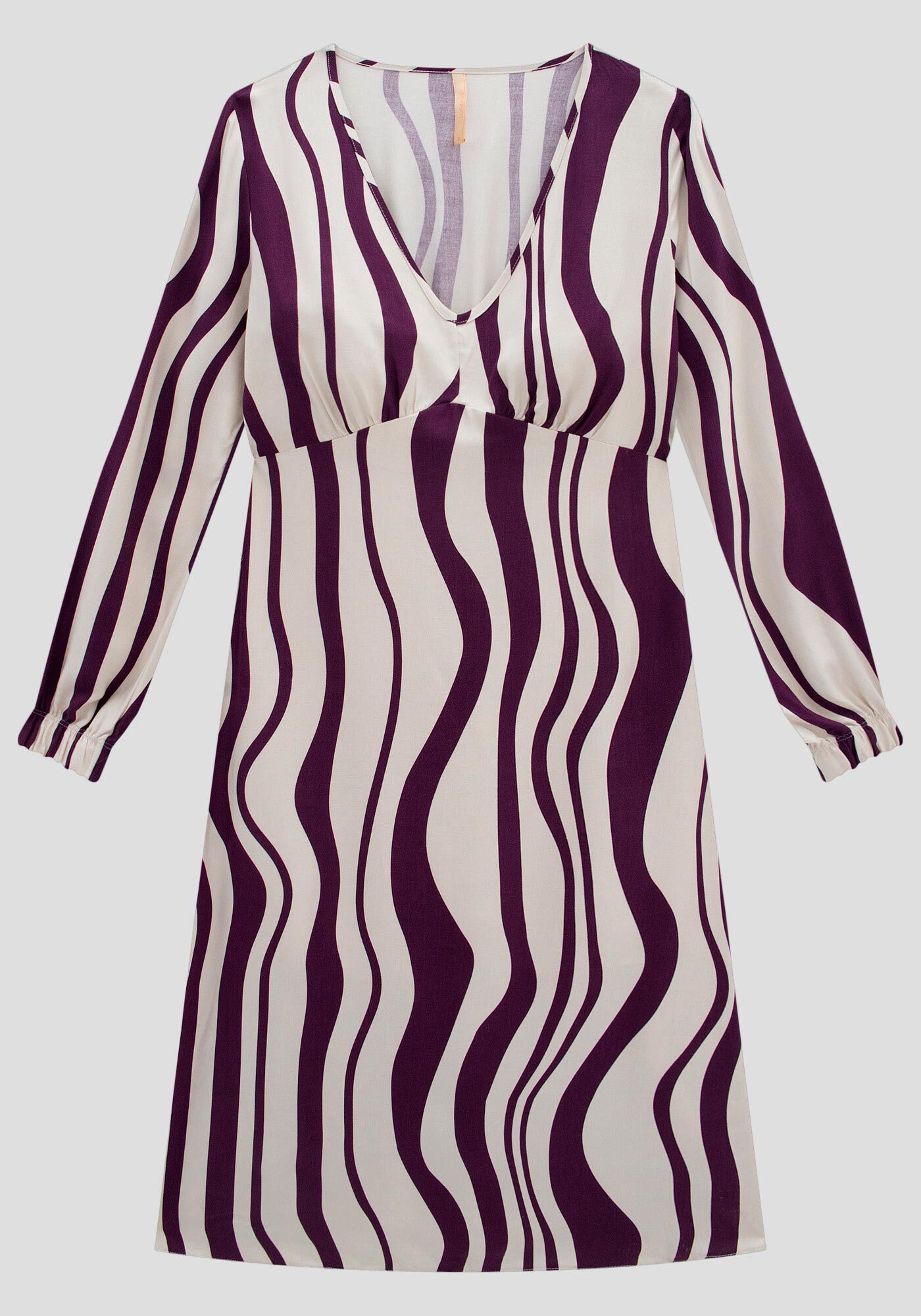 Vestido Midi em Viscose com Manga Longa, PASSARELA VIOLETA, large.