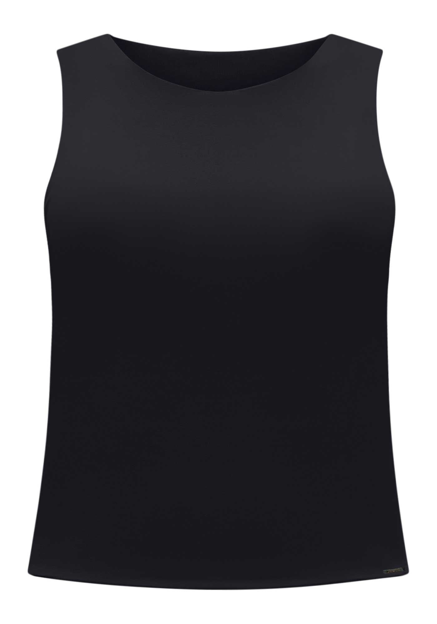 Blusa Cropped Lisa B&aacute;sica Com Decote Redondo Em Malha, , large.