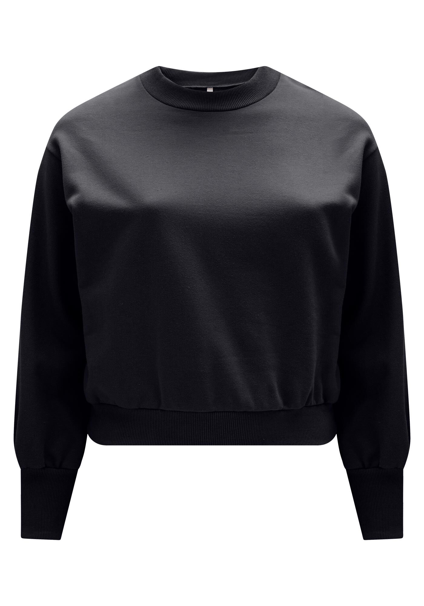 Blus&atilde;o B&aacute;sico Plus Size Em Moletom Felpado De Algod&atilde;o, , large.