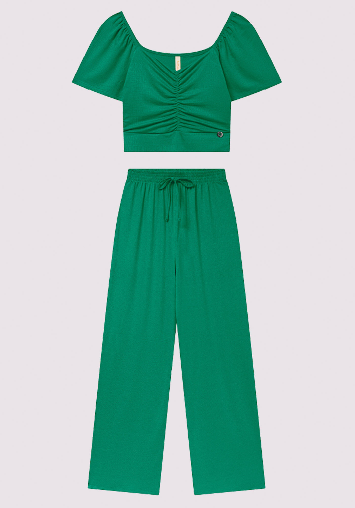 Conjunto Juvenil com Blusa e Cal&ccedil;a Wide Leg, , large.