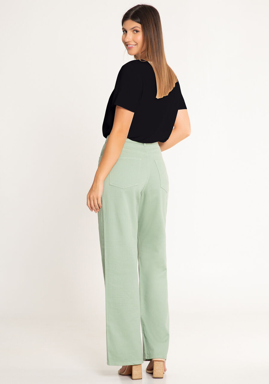 Blusa Lisa Básica De Mangas Curtas Em Tecido Leve, . Blusa Lisa Básica De Mangas Curtas Em Tecido Leve, , large.