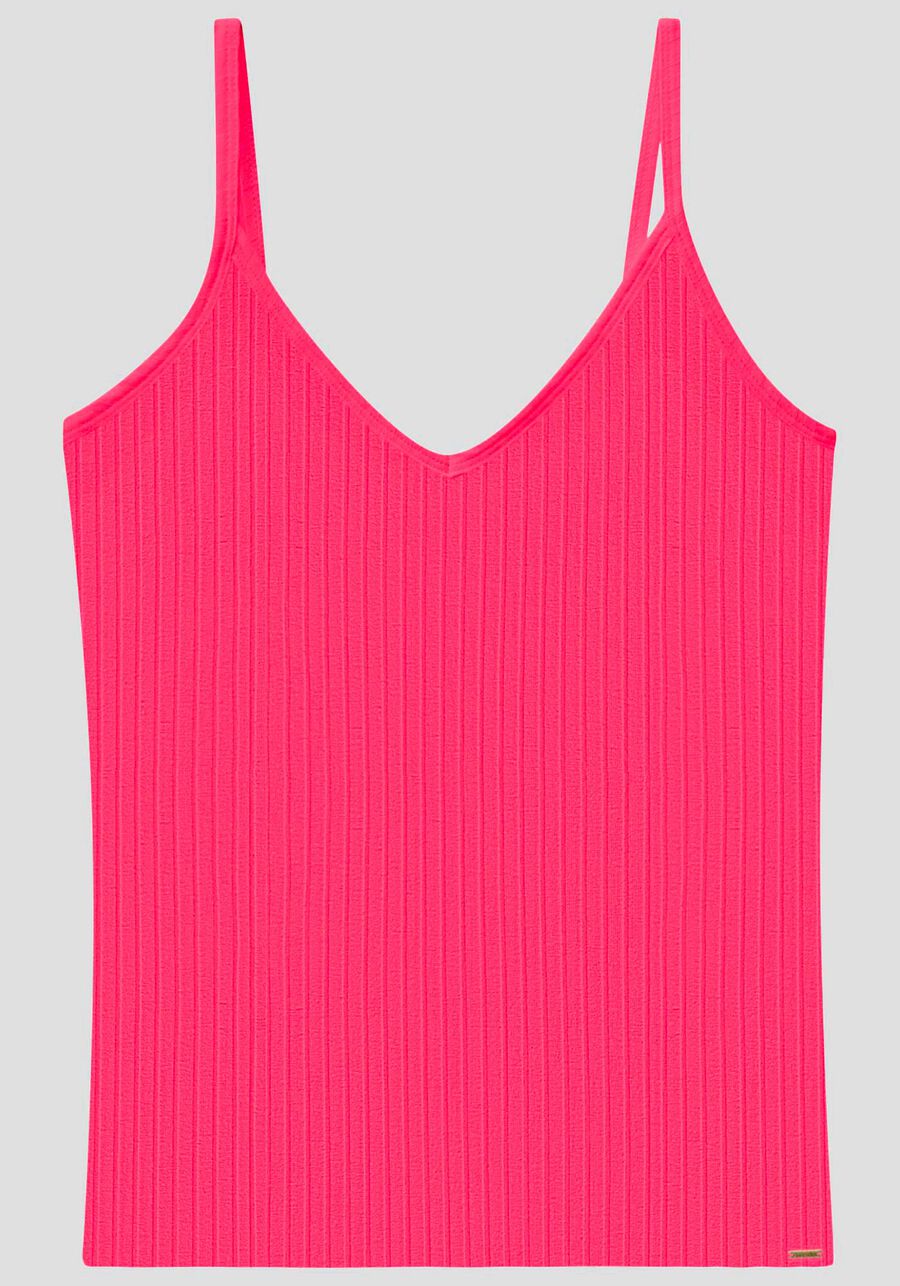 Blusa Regata Básica De Alças Finas Em Malha Canelada, . Blusa Regata Básica De Alças Finas Em Malha Canelada, , large.