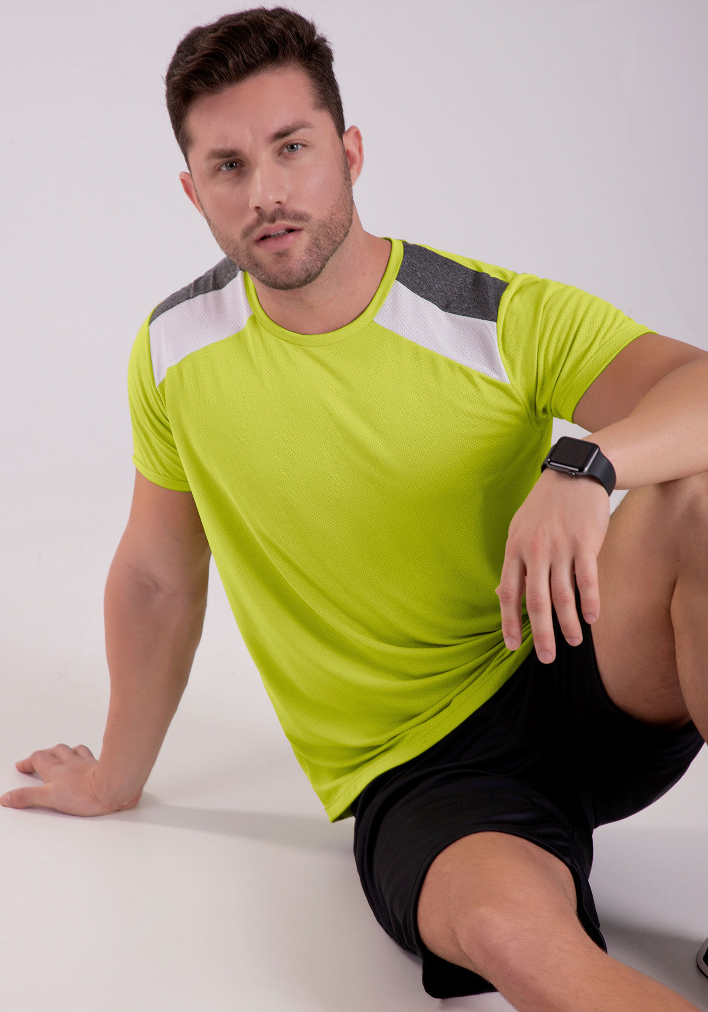 Camiseta Manga Curta com Recorte Ombro, VERDE NOW, large.