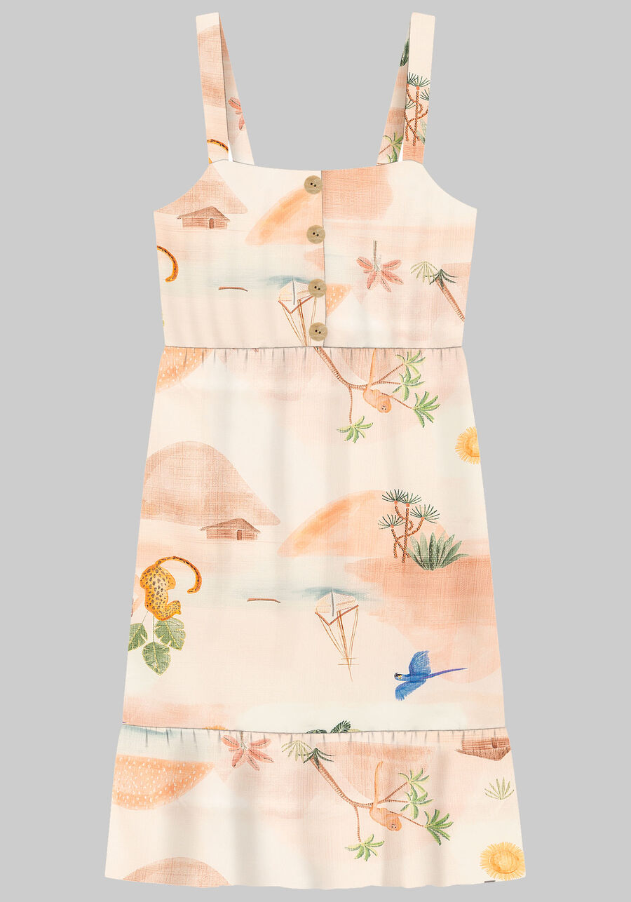 Vestido Midi Plus Size Estampado com Babado, . Vestido Midi Plus Size Estampado com Babado, , large.