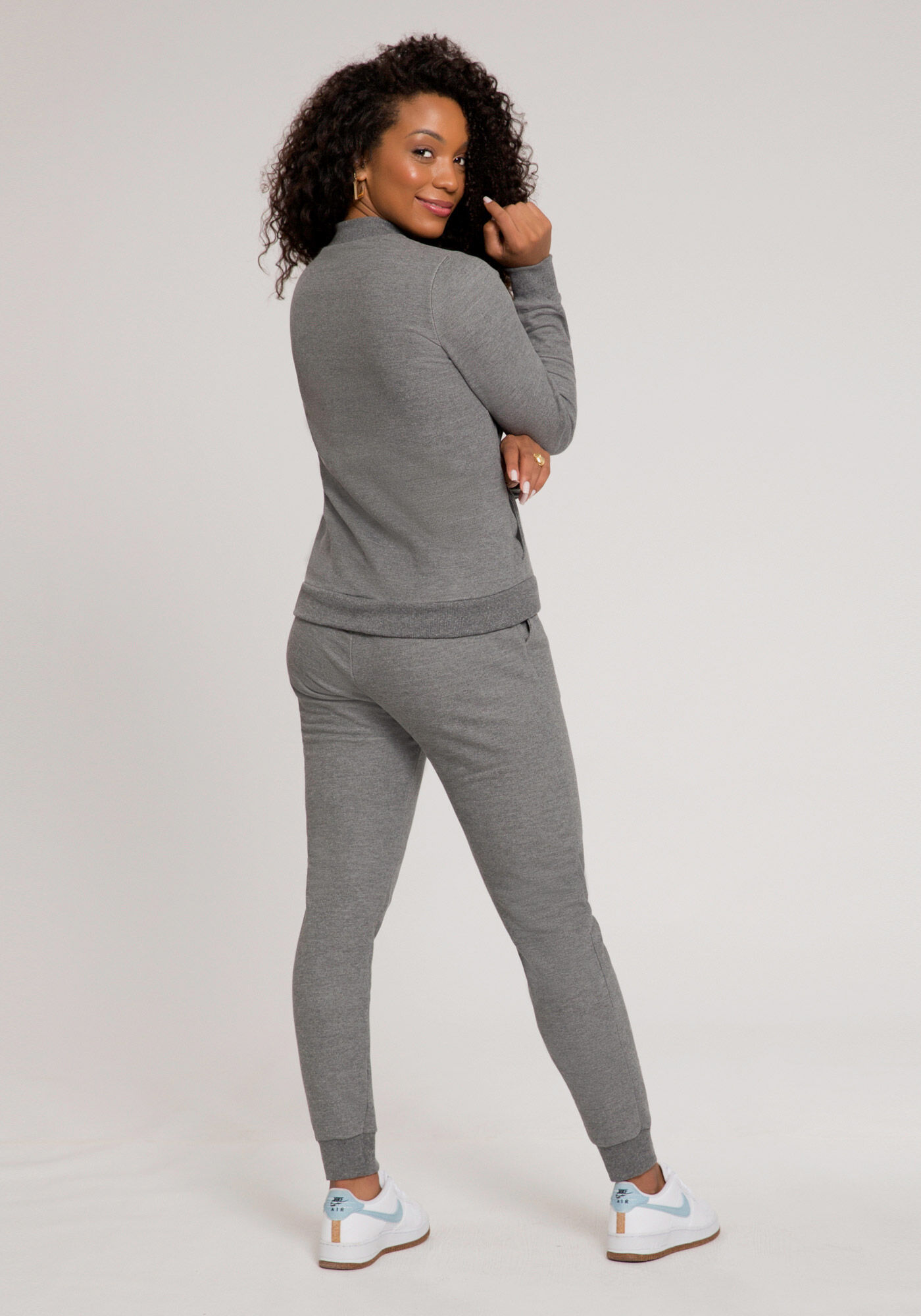 Jaqueta Com Z&iacute;per Em Moletom Felpado, , large.