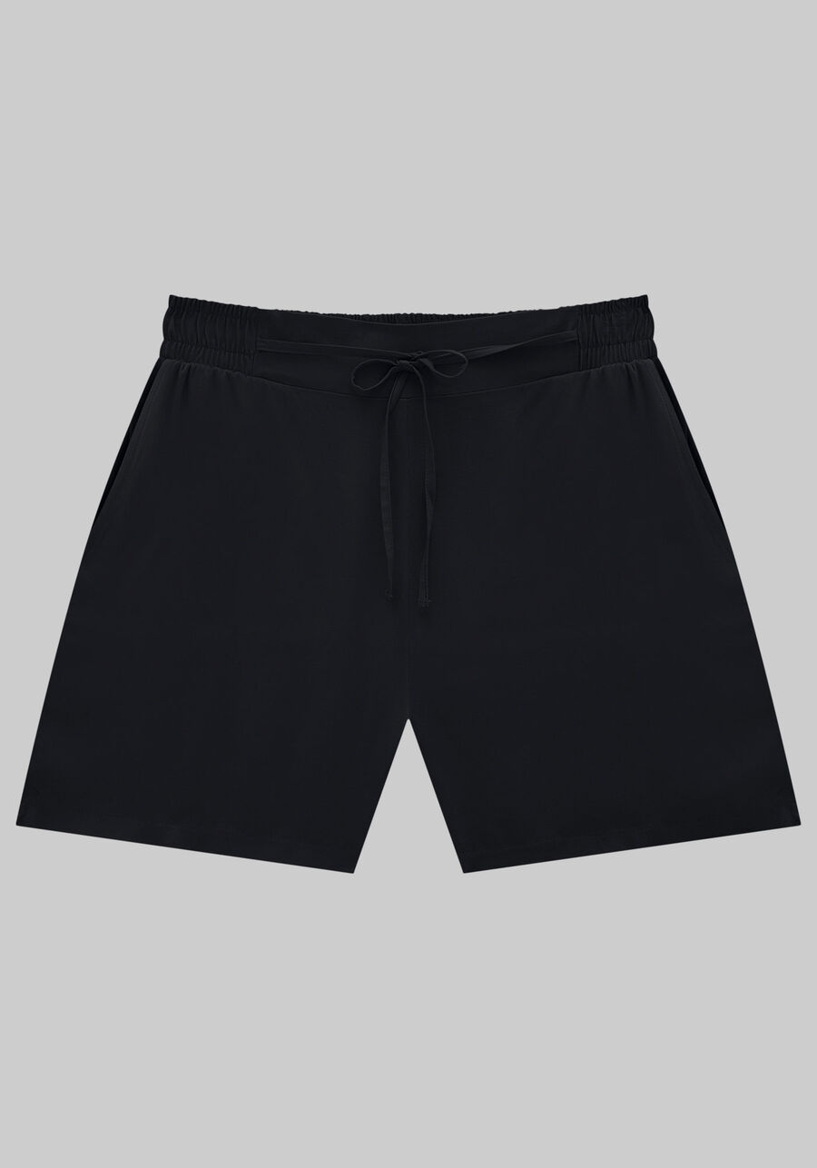 Shorts Plus Size em Viscose com Bolsos, , large.