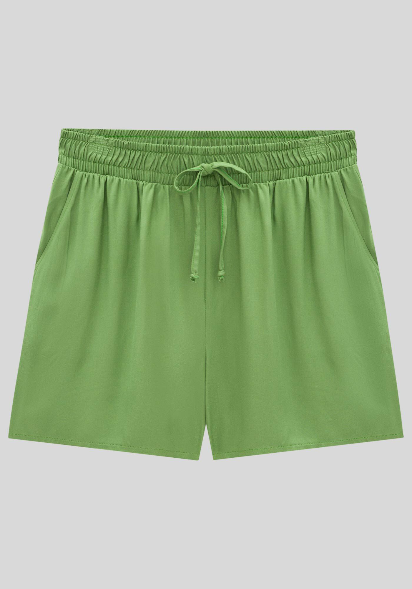 Shorts Plus Size em Viscose com Elástico Cós | Lunender
