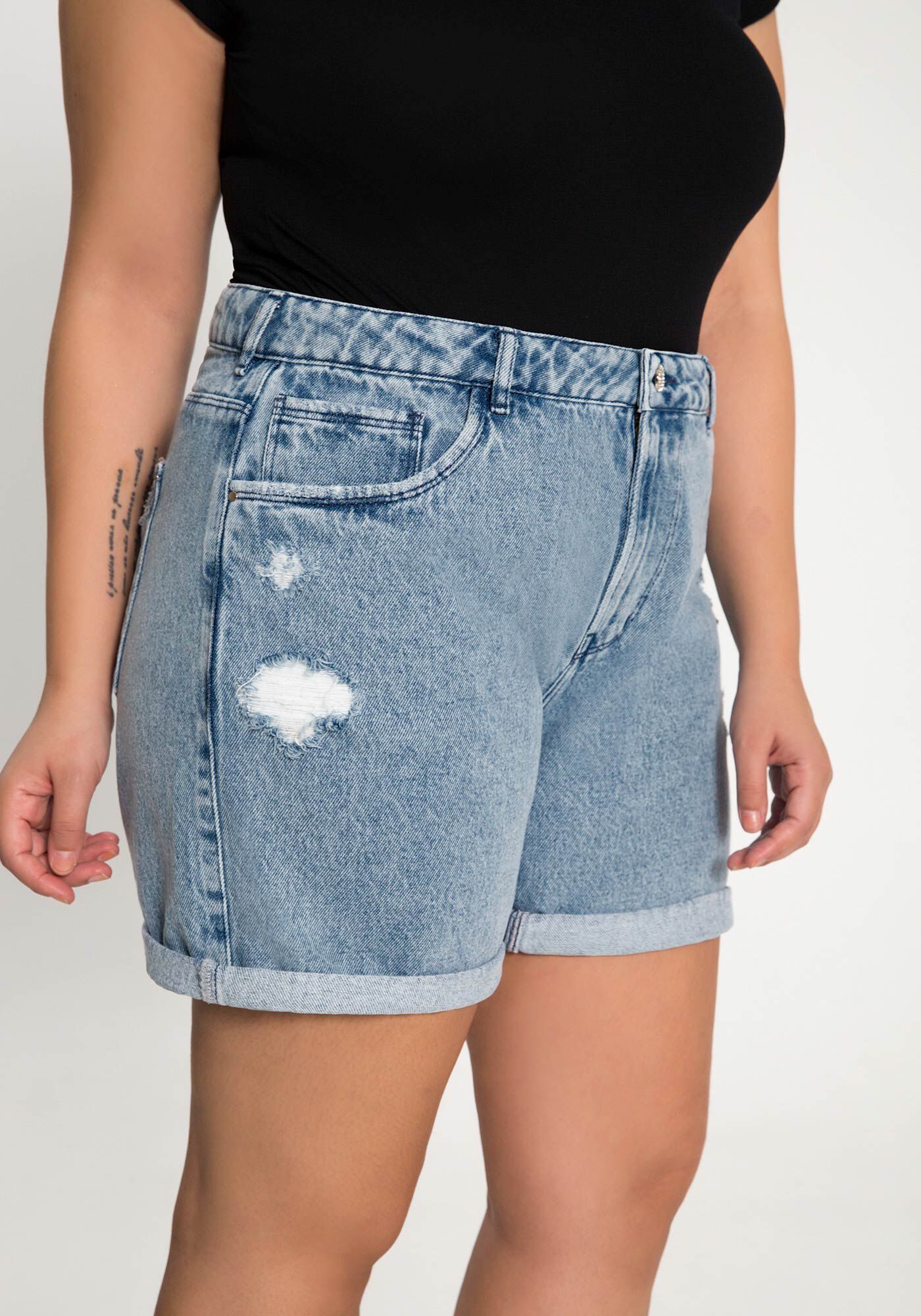 Bermuda jeans hot sale colorida feminina