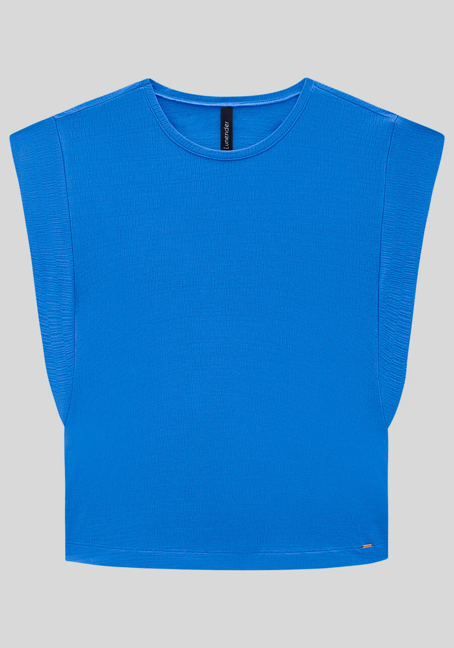 Blusa Muscle Tee em Malha Texturizada, . Blusa Muscle Tee em Malha Texturizada, , large.