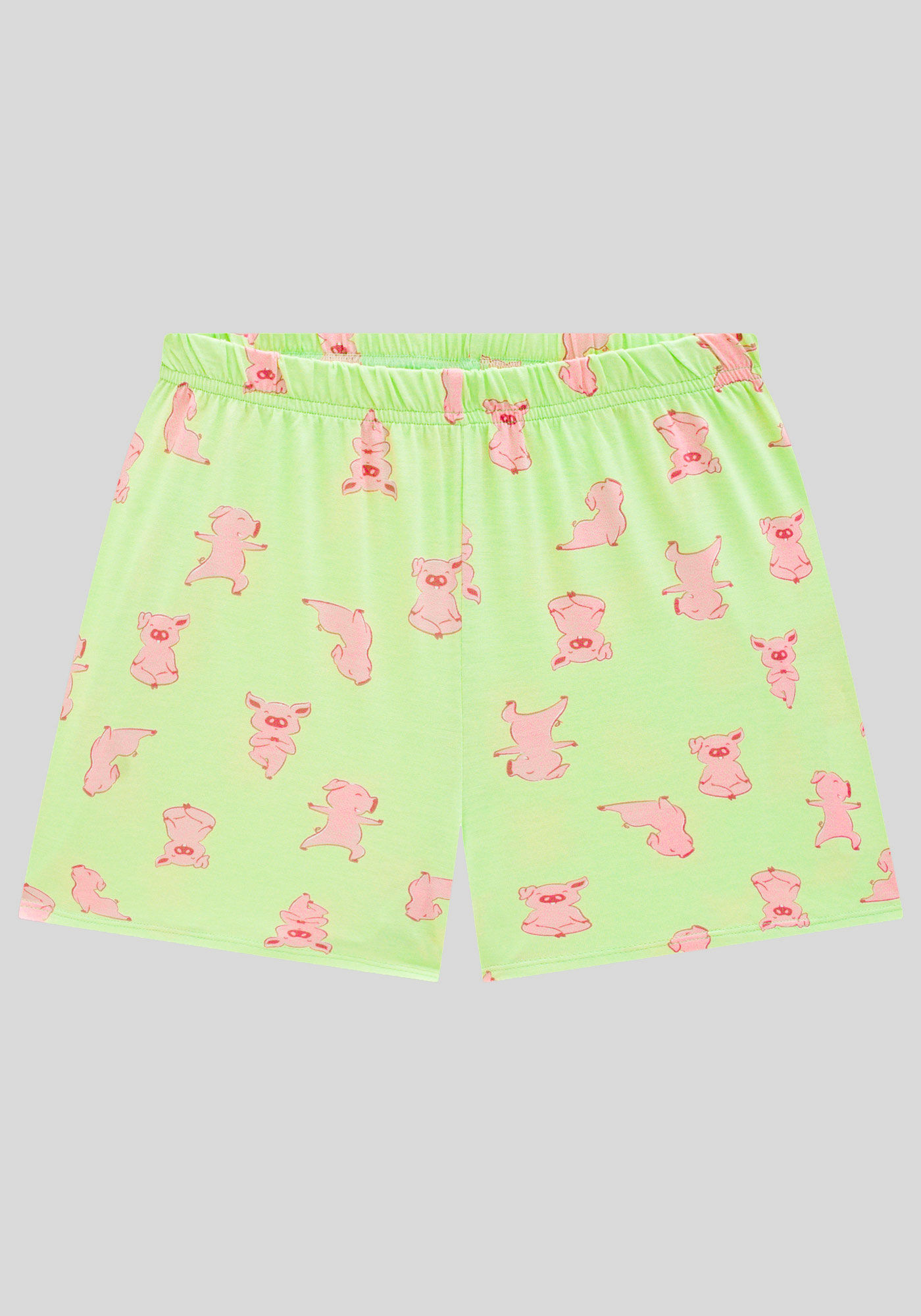 Pijama Curto em Malha Viscose Estampado, , large.