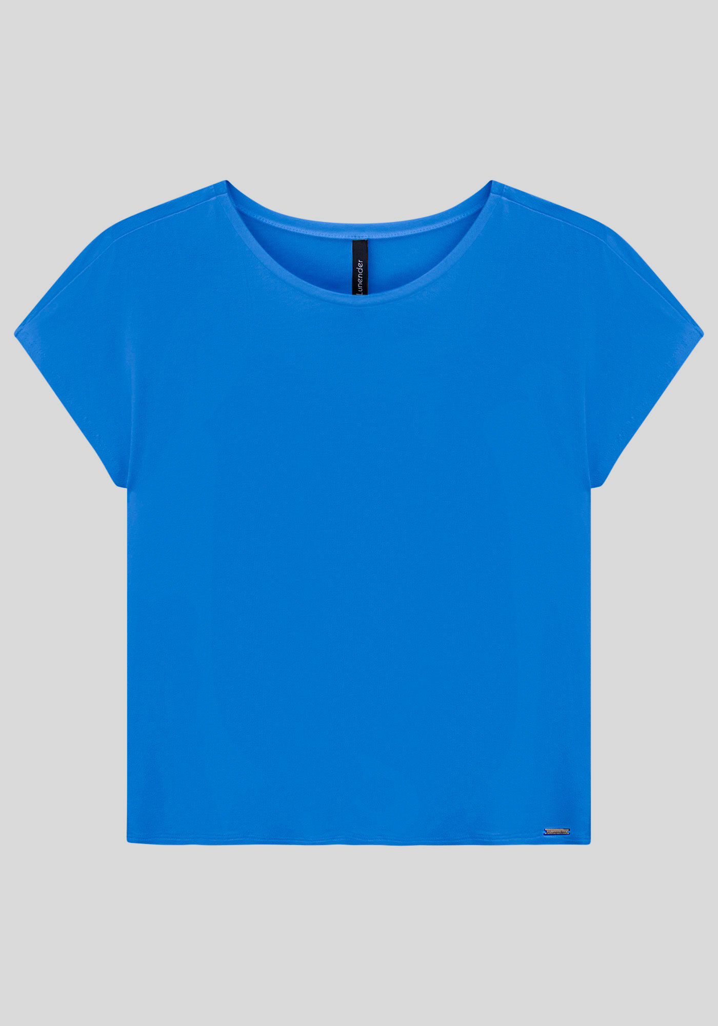 Blusa Lisa B&aacute;sica Em Malha De Viscose Com Elastano, , large.