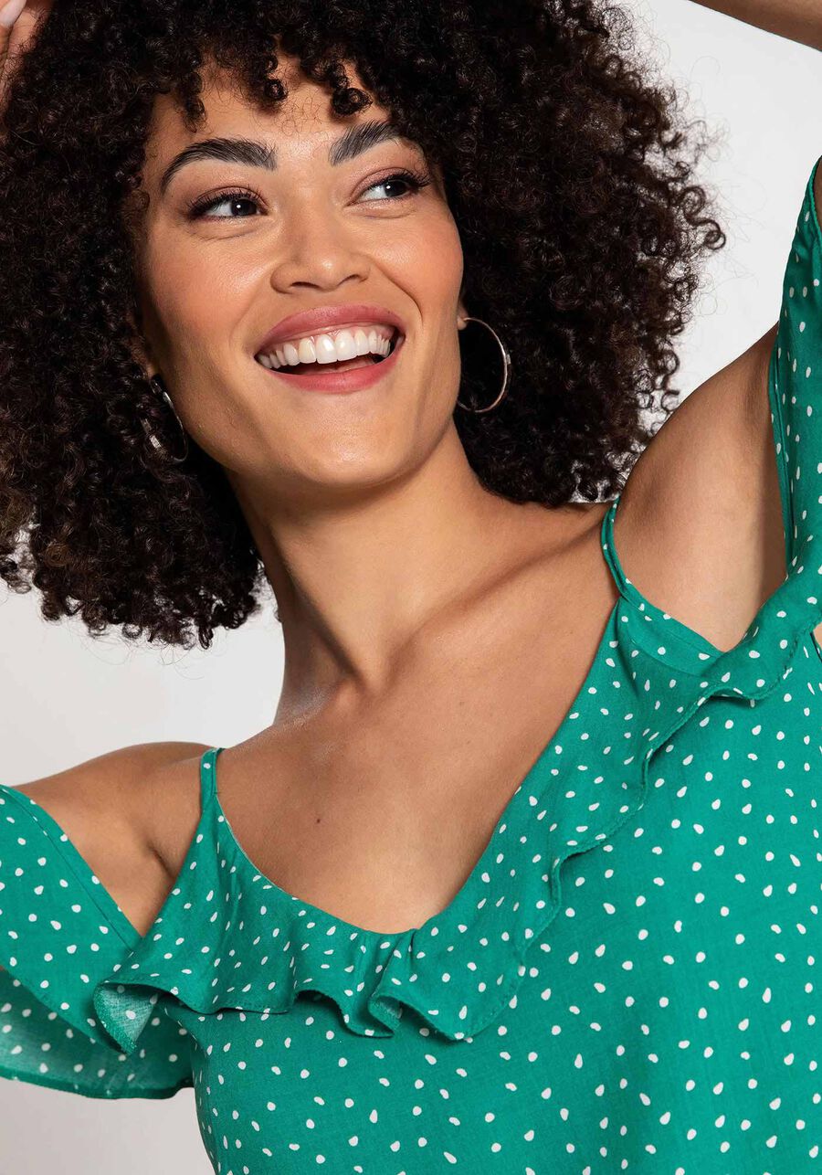 Blusa Alcinha com Babado Tecido  Rayon, . Blusa Alcinha com Babado Tecido  Rayon, , large.