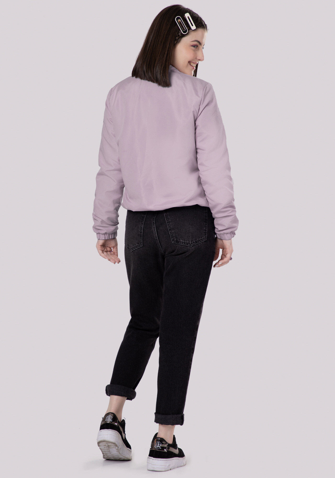 Jaqueta Puffer Juvenil em Politel com Gola Alta, , large.