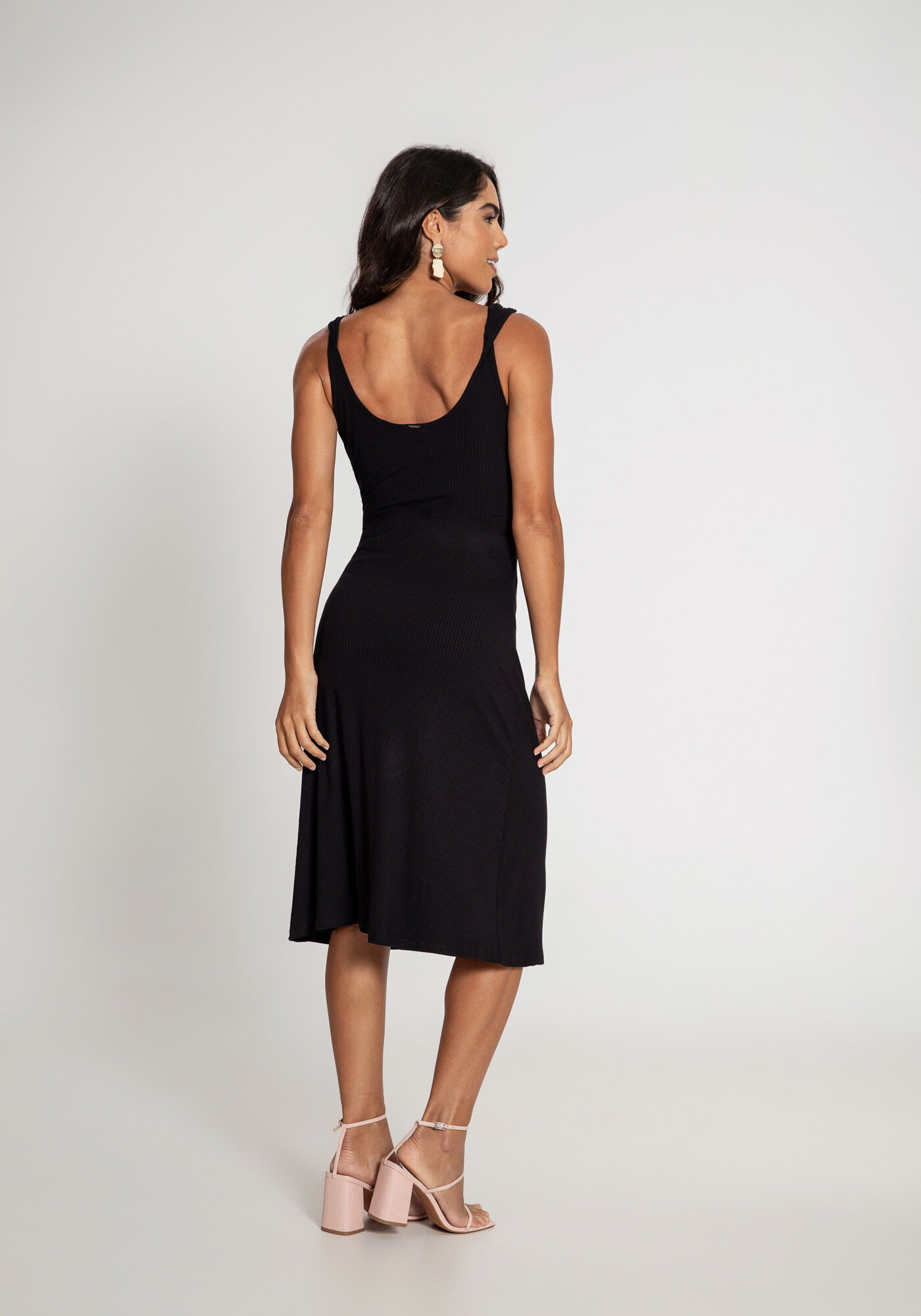 Body Canelado com Amarra&ccedil;&atilde;o no Ombro, PRETO REATIVO, large.