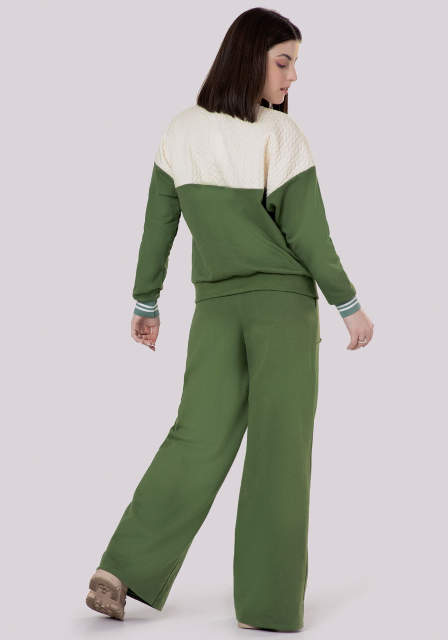 Calça Juvenil Wide Leg em Moletom com Bolsos, . Calça Juvenil Wide Leg em Moletom com Bolsos, , large.