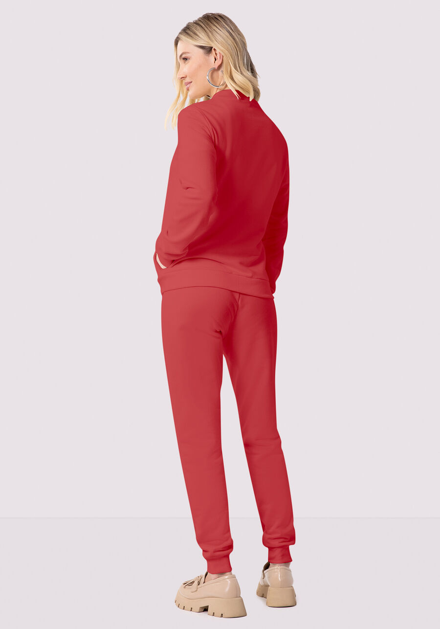 Calça Jogging Com Cadarço Em Malha De Moletom Felpado, . Calça Jogging Com Cadarço Em Malha De Moletom Felpado, , large.