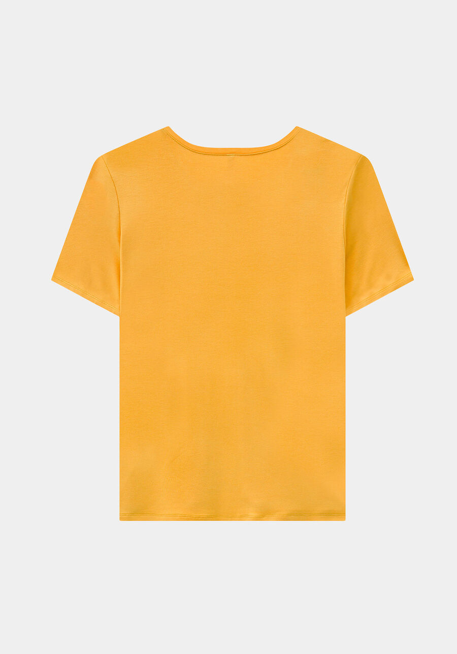 T-Shirt Traços Malha Viscose, AMARELO LIMELIGHT, large.