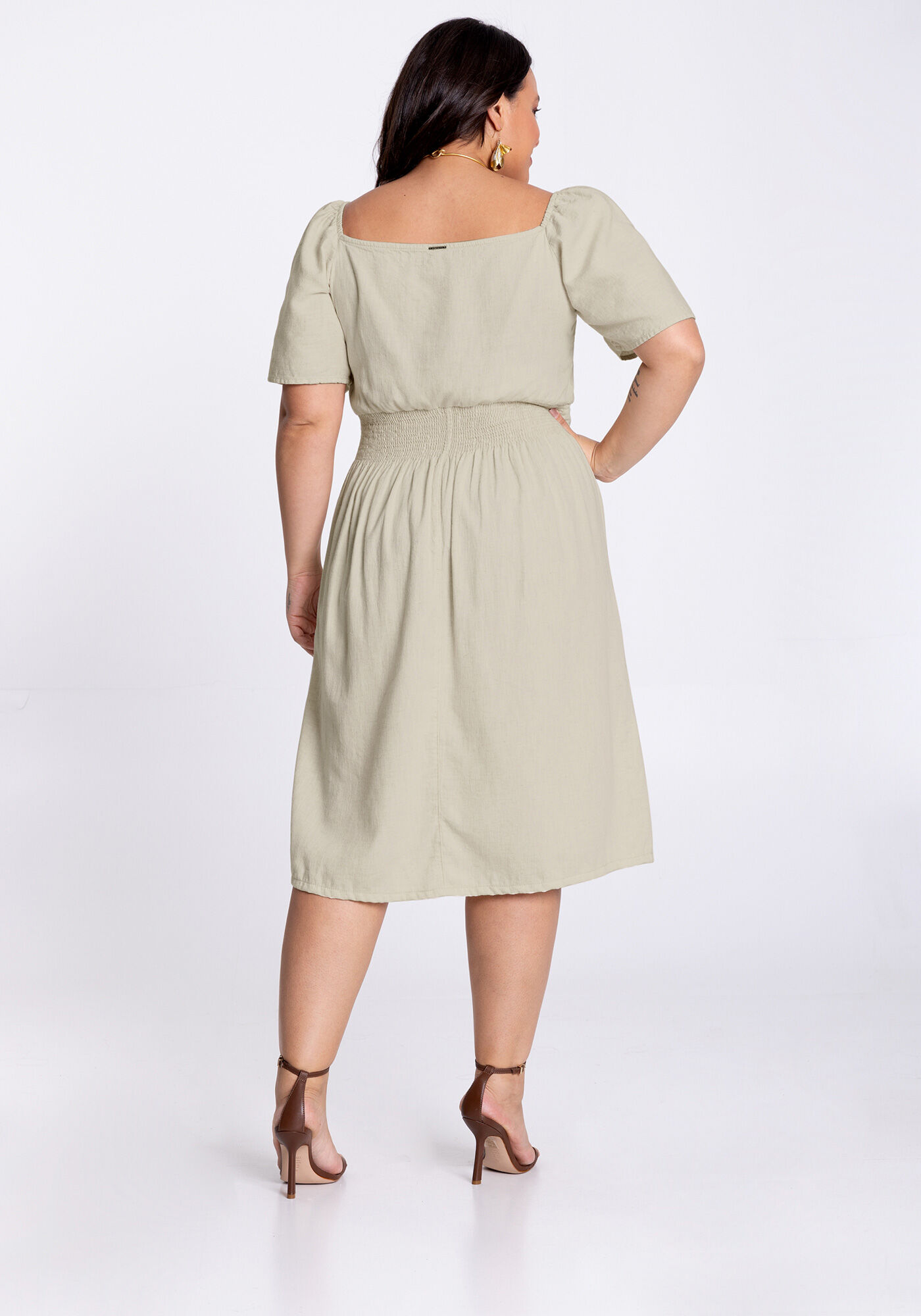 Tecido para sale vestido midi