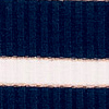 Blusa Manga Curta Canelada Listrada, MARINHO, swatch.