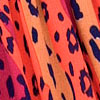 Vestido Curto Juvenil Estampado com Lastex, JUNGLE VERMELHO, swatch.