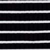 Vestido Curto Manga Longa Canelado Juvenil, STRIPES PRETO, swatch.