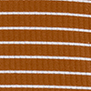 Blusa Listrada De Mangas Longas Em Malha Canelada, LARANJA ADVENTURE, swatch.