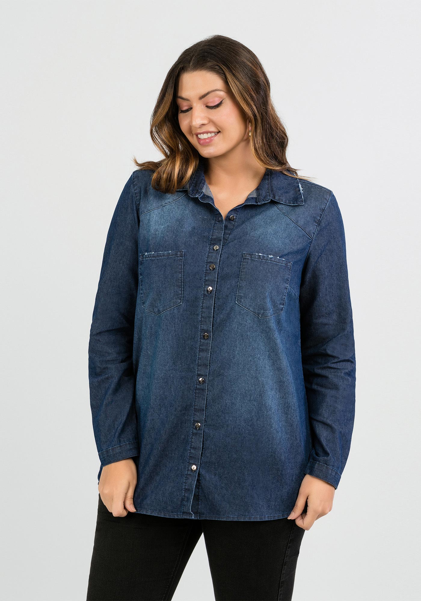 Camisa jeans lunender 2025